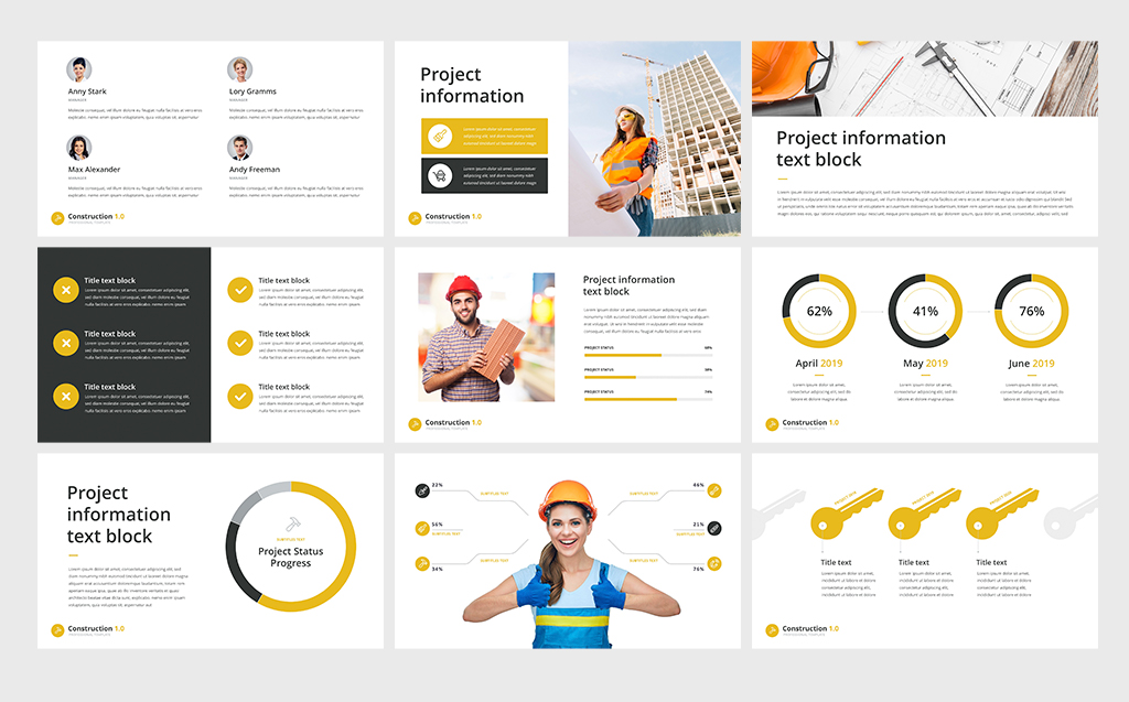Construction for Professional Keynote Theme Small Screenshot Construction for Professional Keynote Template