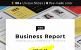 Business Report PRO powerpointmall En liten skärmdump Business Report PRO PowerPointmall