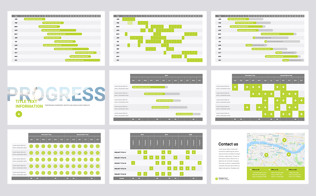 Company Report Creative Presentation Theme Small Screenshot Company Report PowerPoint Template