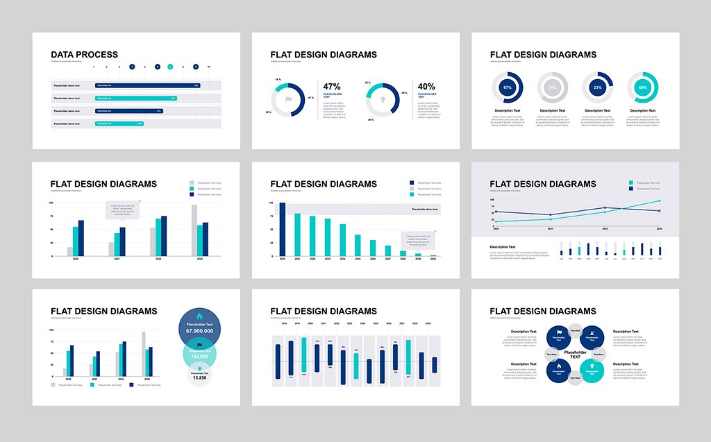 Graphs and Charts for PowerPoint Template #97156