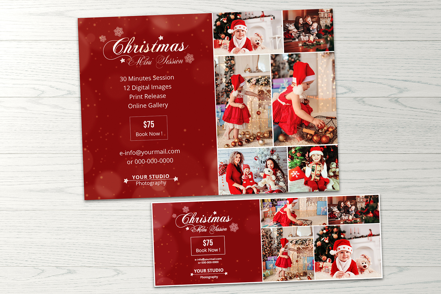 Download Фирменный стиль "Christmas Photography Mini Session - Corporate Identity Template" / Christmas Photography Mini Session - Corporate Identity Template - Фирменный стиль на тему графика christmas mini session,photography marketing,holiday mini session,marketing board,christmas photo session,photographer,holiday photography,photoshop template,facebook cover