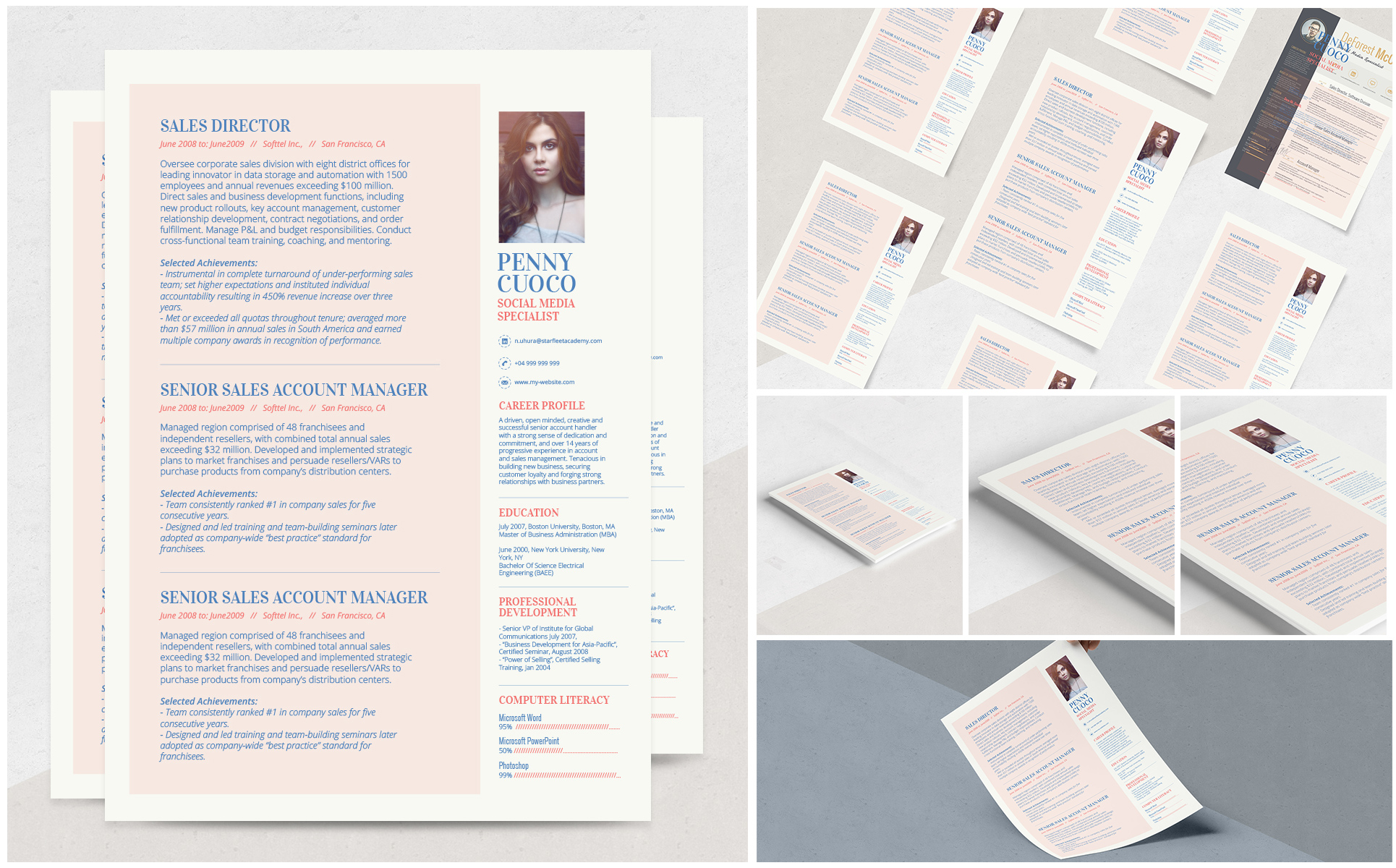 Alhena - Teacher Resume Template Small Screenshot Alhena - Teacher Resume Template