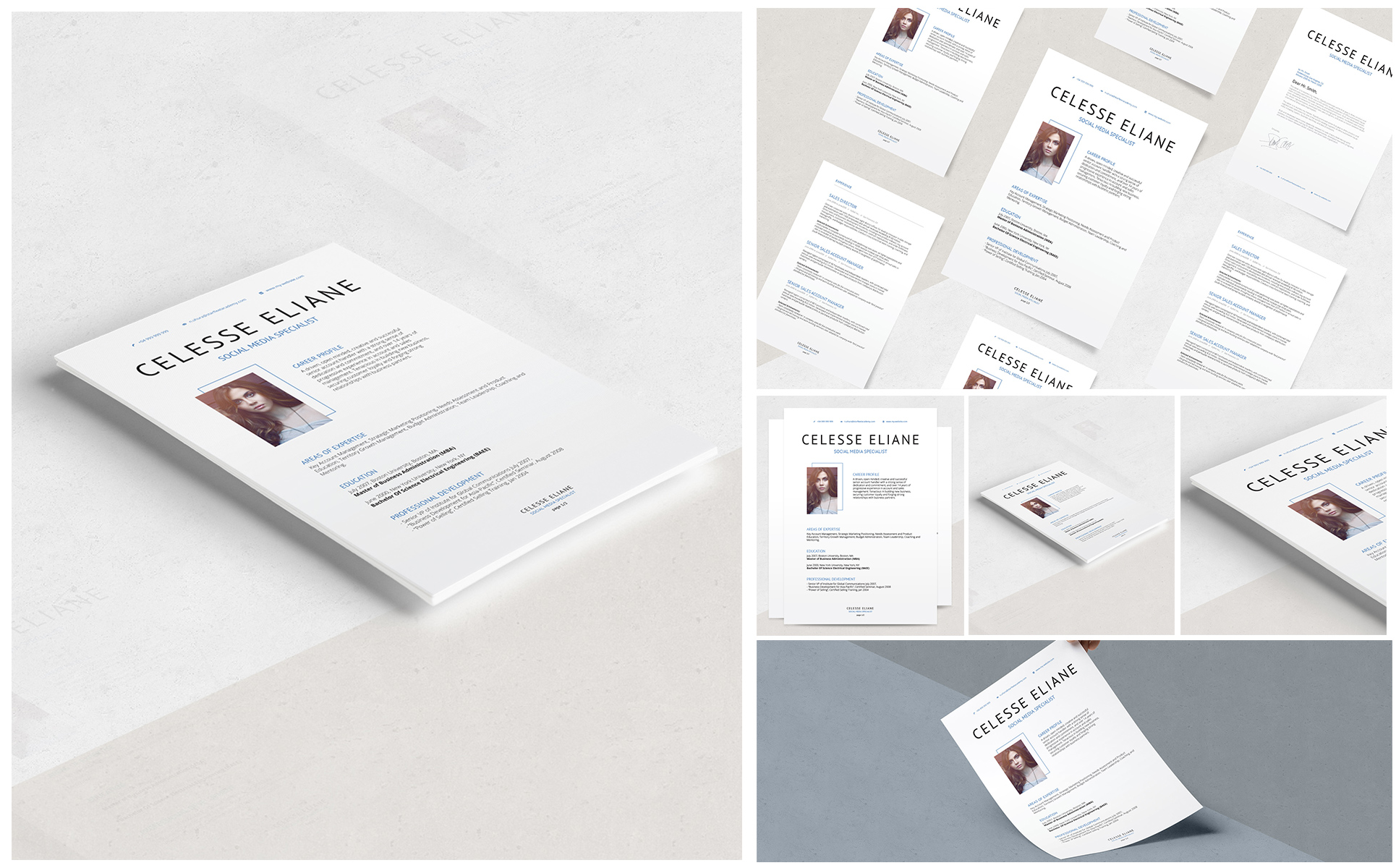 Celesse Resume Template Small Screenshot Celesse Resume Template