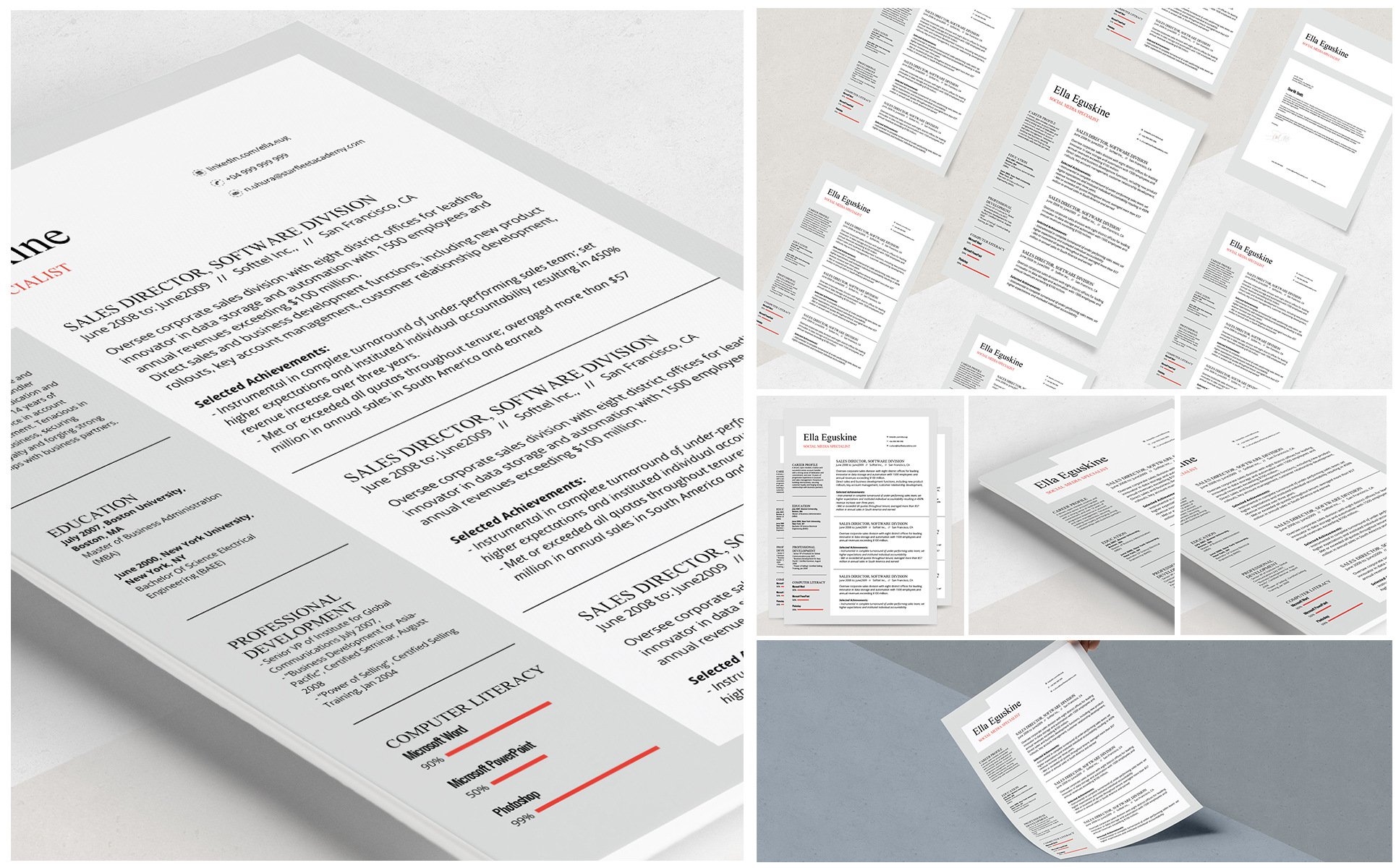 Eguskine Resume Template Small Screenshot Eguskine Resume Template