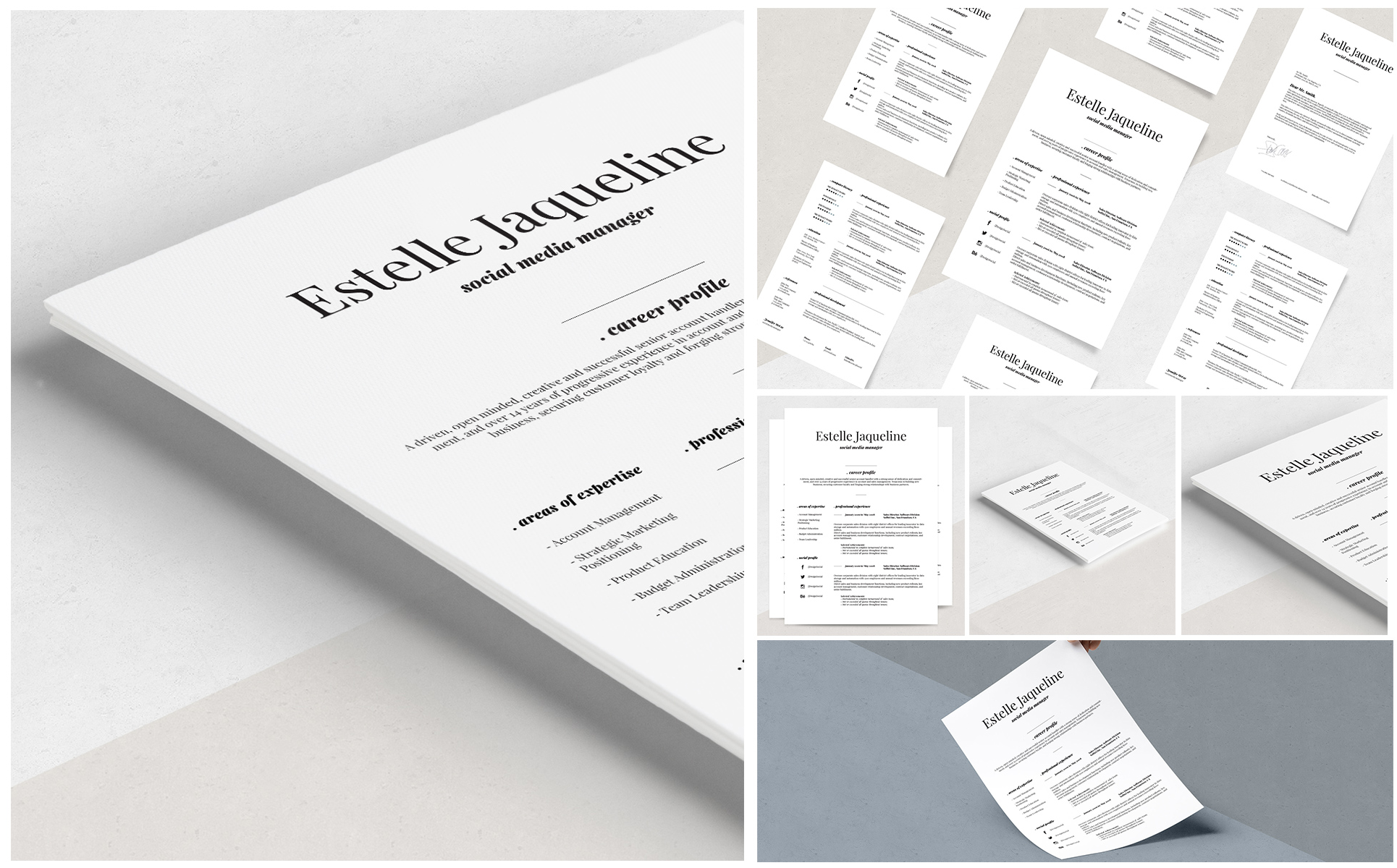Estelle Resume Theme Small Screenshot Estelle Resume Template
