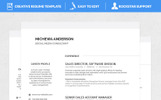 Michewa Resume Theme Small Screenshot Michewa Resume Template