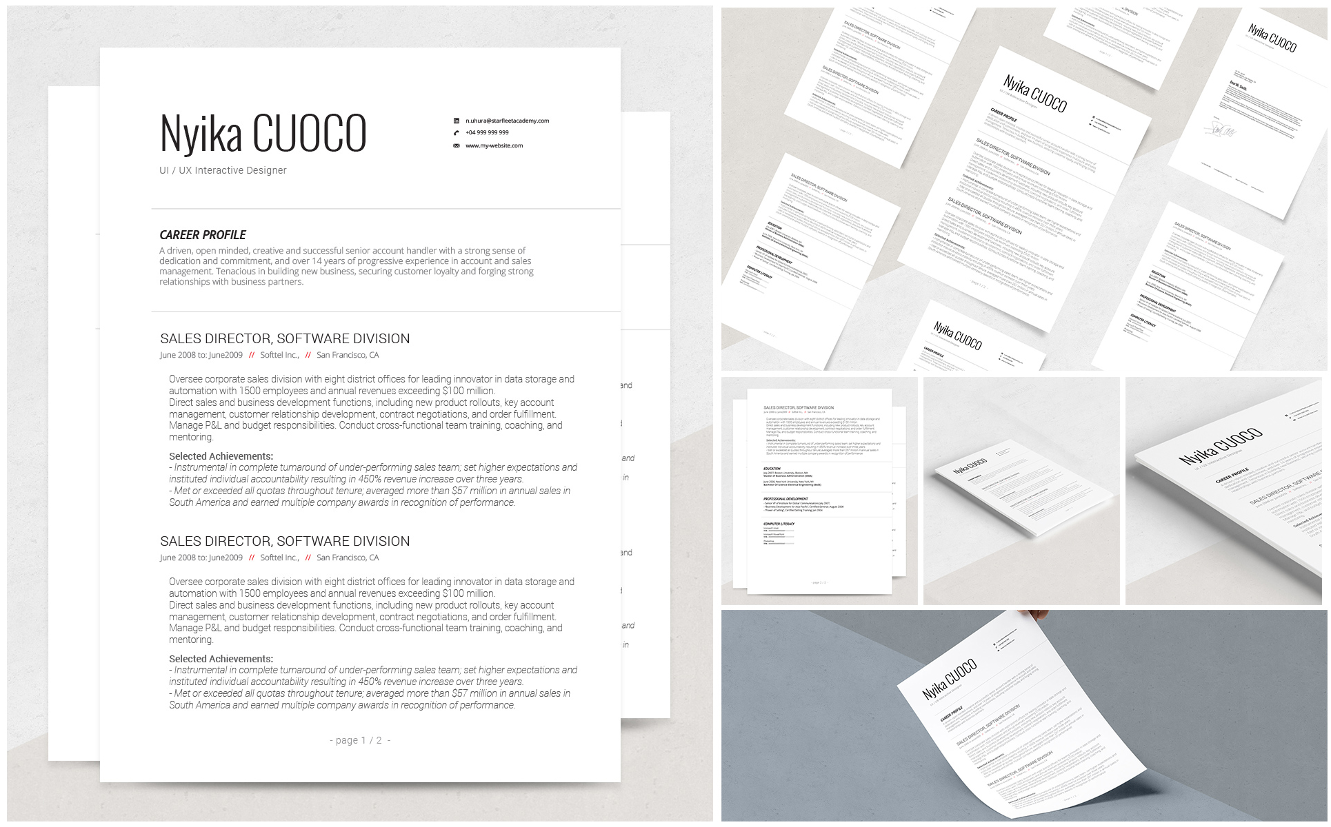 Nyika Resume Template Small Screenshot Nyika Resume Template