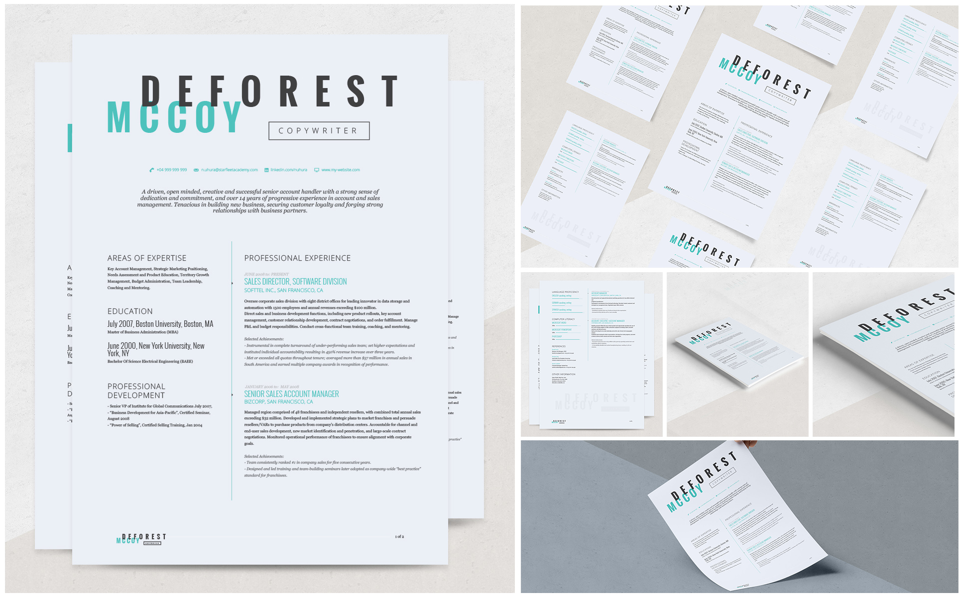 Perseus Resume Theme Small Screenshot Perseus Resume Template
