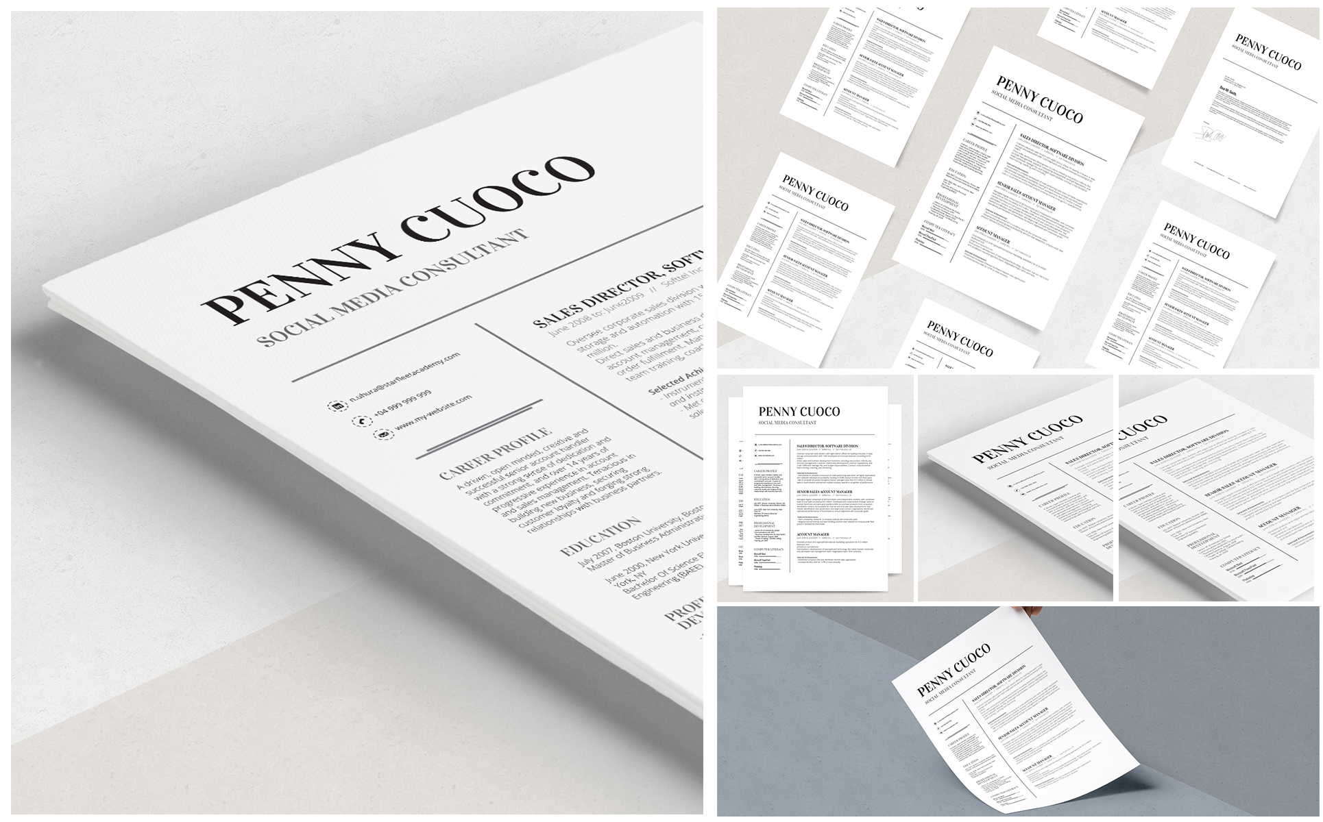 Volantis A Resume Template Small Screenshot Volantis A Resume Template