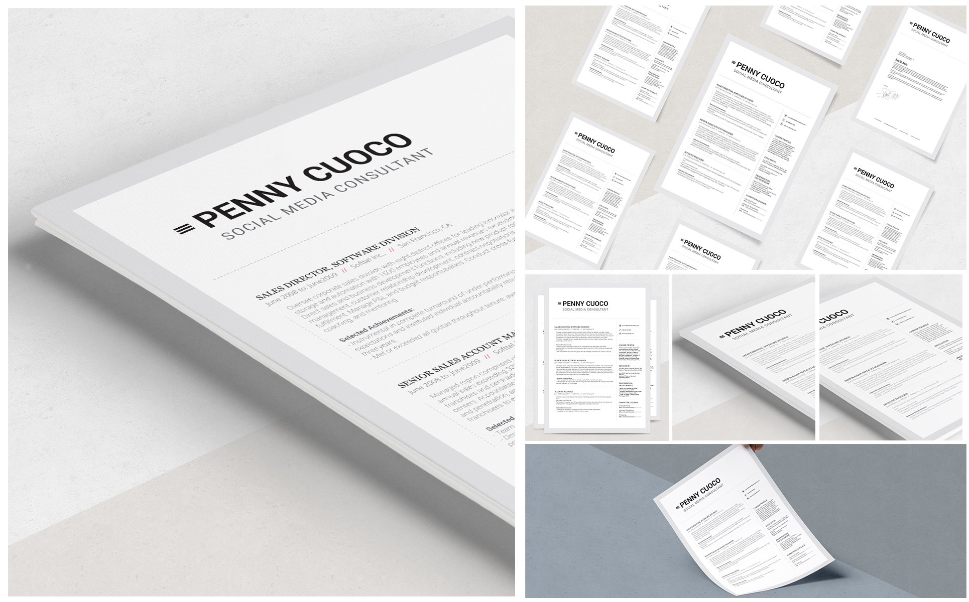 Volantis C Resume Template Small Screenshot Volantis C Resume Template