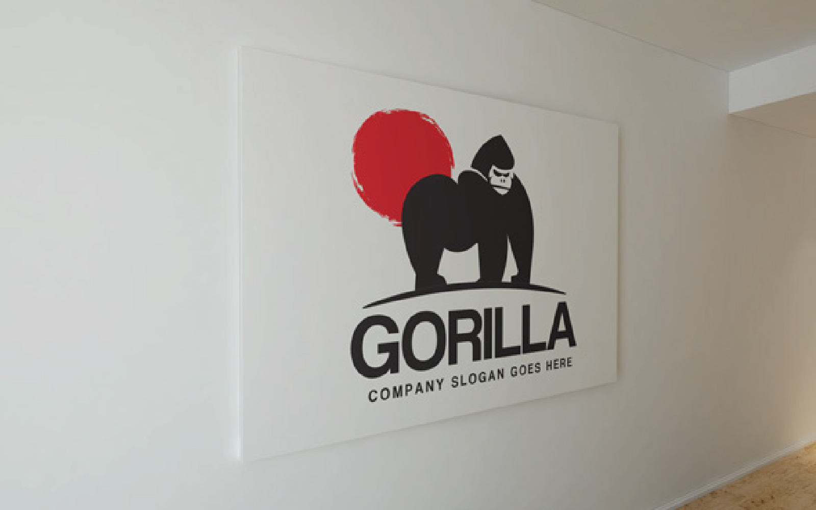 Download Шаблон логотипа "Gorilla Logo Template" / Gorilla Logo Template - Шаблон логотипа на тему графика black,gorilla,gorilla logo,gorillas,kingkong,logo,monkey,power,powerpoint,secure,shillhouette,silverback,simple,strong,tech,vector,wild