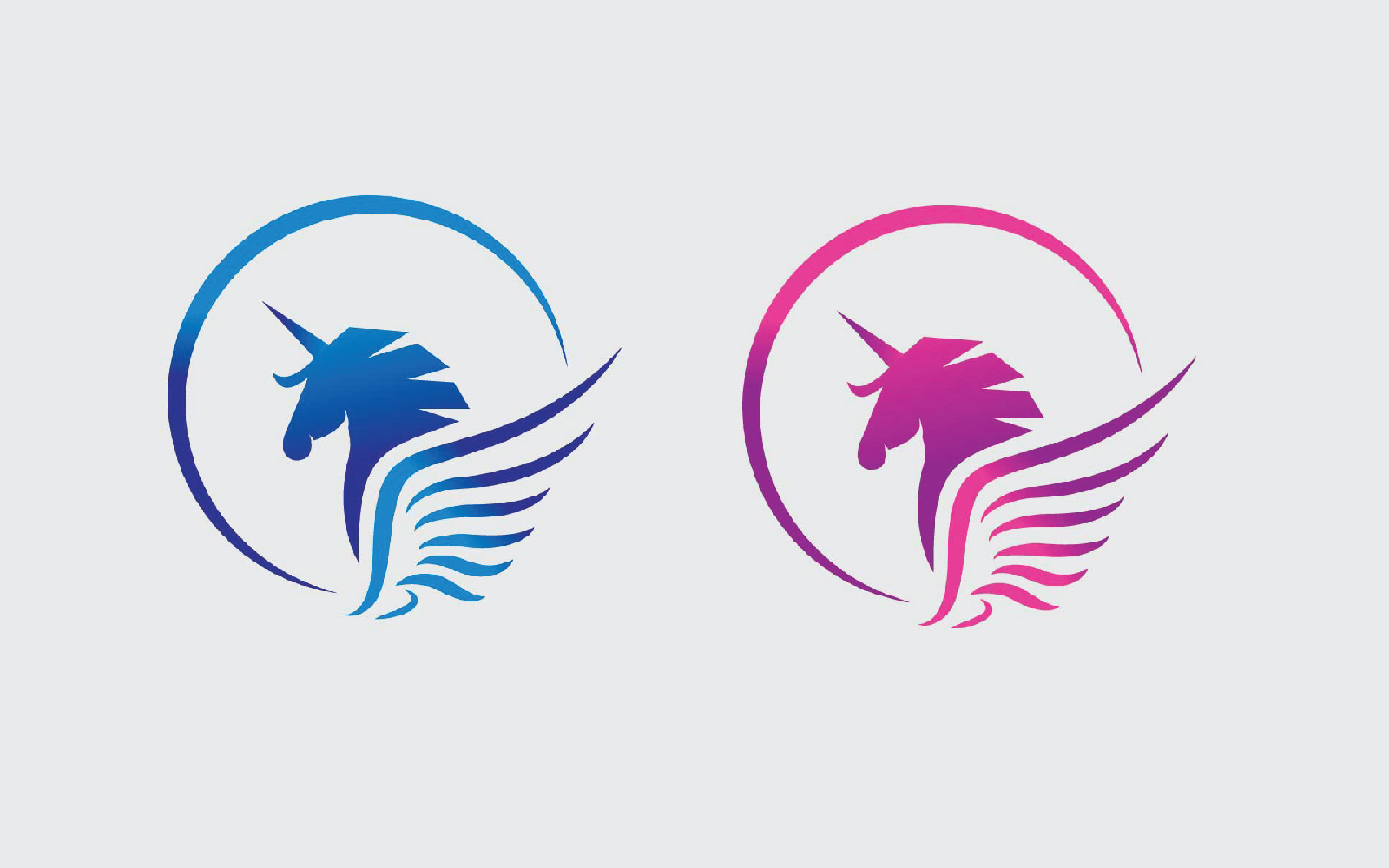 Download Шаблон логотипа "Unicorn Knight Logo" / Unicorn Knight Logo - Шаблон логотипа на тему графика horse,power,animal,unicorn,champion,chess,chess logo,creative,crest,horse logo,bird,wings,falcon,spartan,build,shield,sport,cowboy