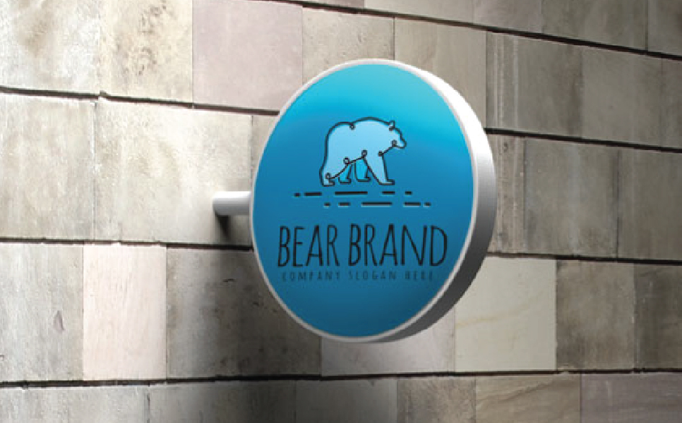 Download Шаблон логотипа "Bear Line Art Logo" / Bear Line Art Logo - Шаблон логотипа на тему графика adventure,agency,animal,animals,bear,bear logo,bold,brand,branding,business,camp,camping,company,emblem,finance,forest,grizzly,grizzly bear,invest,investmentl
