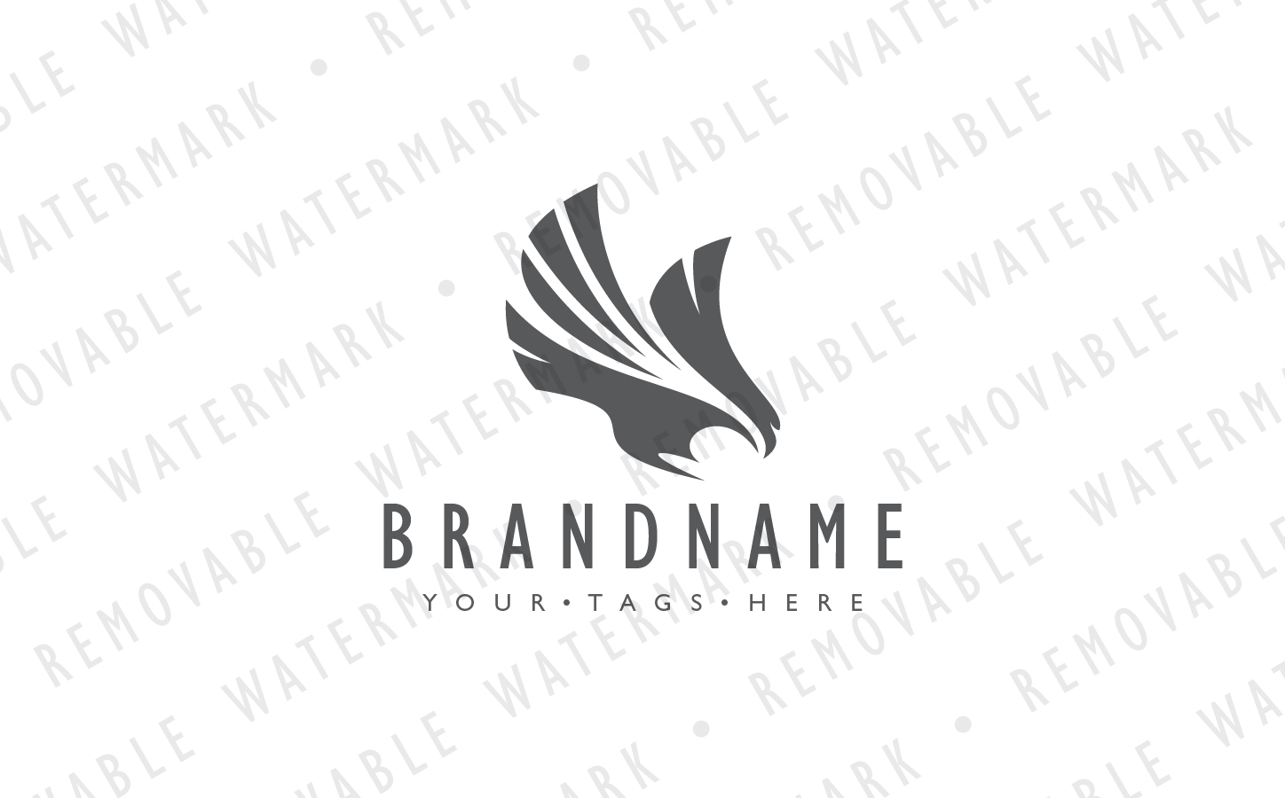 Download Swooping Hawk Logo Template - Шаблон логотипа на тему графика