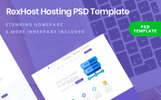 Rexhost Hosting PSD Theme Kleiner Screenshot PSD Vorlage namens "Rexhost Hosting"