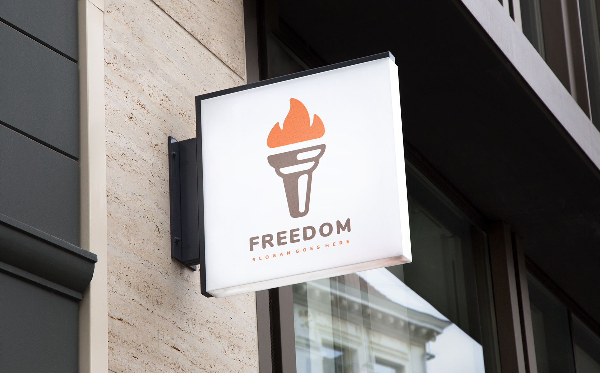 Download Шаблон логотипа "Freedom Torch Logo Template" / Freedom Torch Logo Template - Шаблон логотипа на тему графика torch,fire,flame,logo,sports,society,community,prison,law,firm,justice,freedom,icon