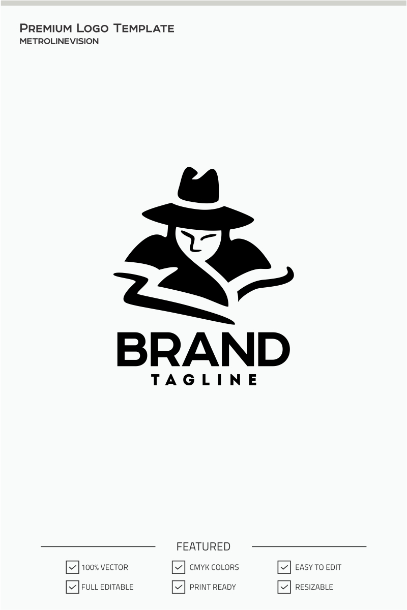 black hat logo template 70987