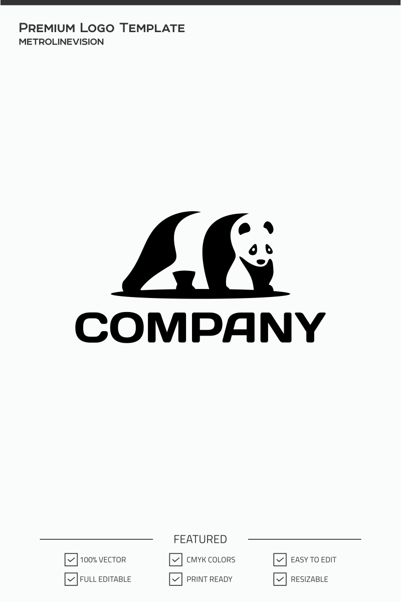 panda logo template 74278 panda logo