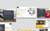 Crazy Powerpoint šablona Malý screenshot PowerPoint šablona "Crazy"