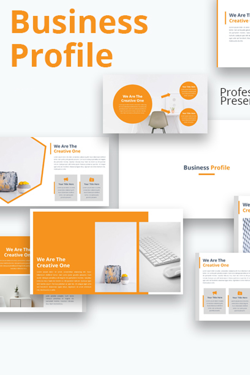 Business Profile Professional PPTX Theme Small Screenshot Business Profile PowerPoint Template