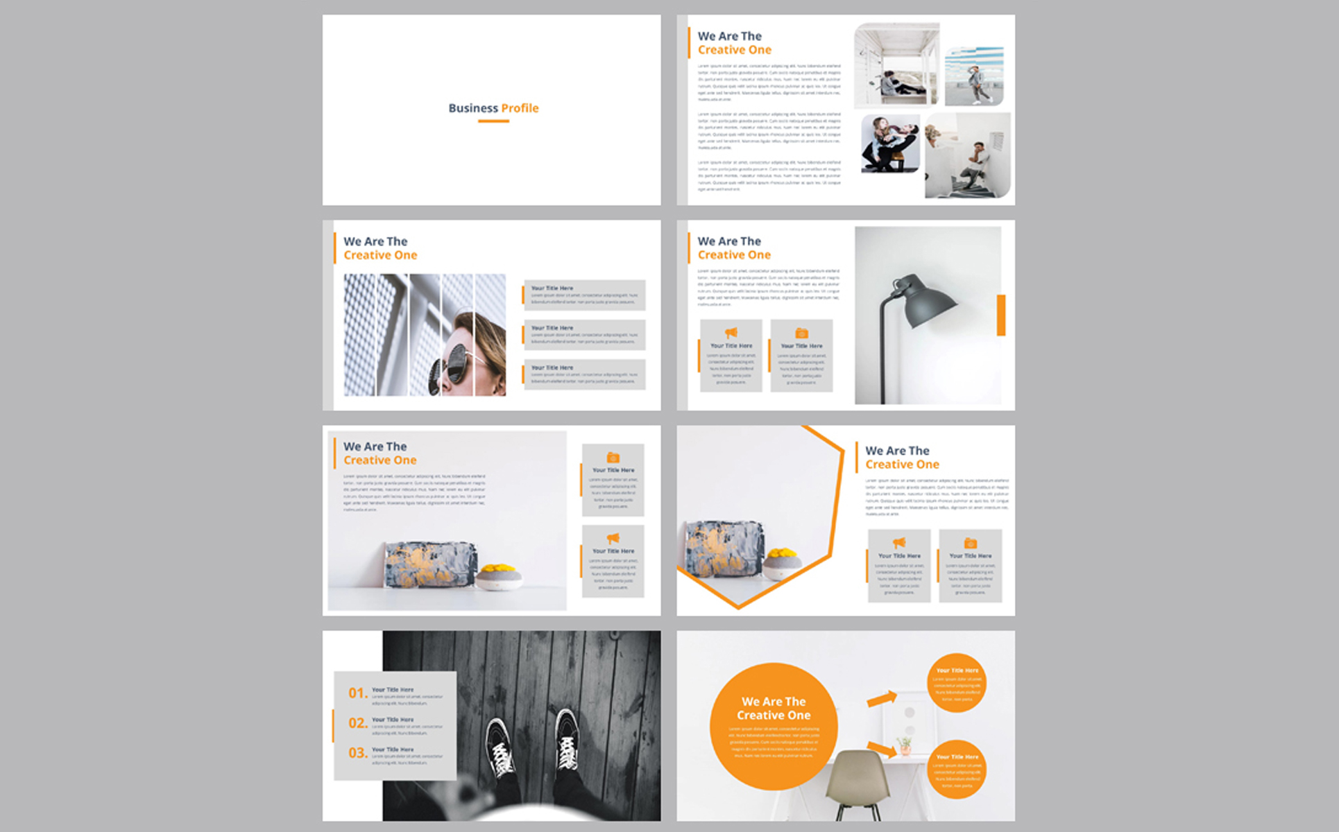 Business Profile Professional PPTX Theme Small Screenshot Business Profile PowerPoint Template