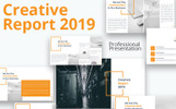 Creative Report 2019 Microsoft PPTX Theme Small Screenshot Creative Report 2019 PowerPoint Template