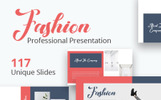 Fashion Plantilla PowerPoint Captura de Pantalla Pequeña Plantilla PowerPoint para Sitio de Gráficos