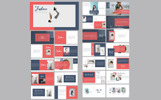 Fashion Plantilla PowerPoint Captura de Pantalla Pequeña Plantilla PowerPoint para Sitio de Gráficos