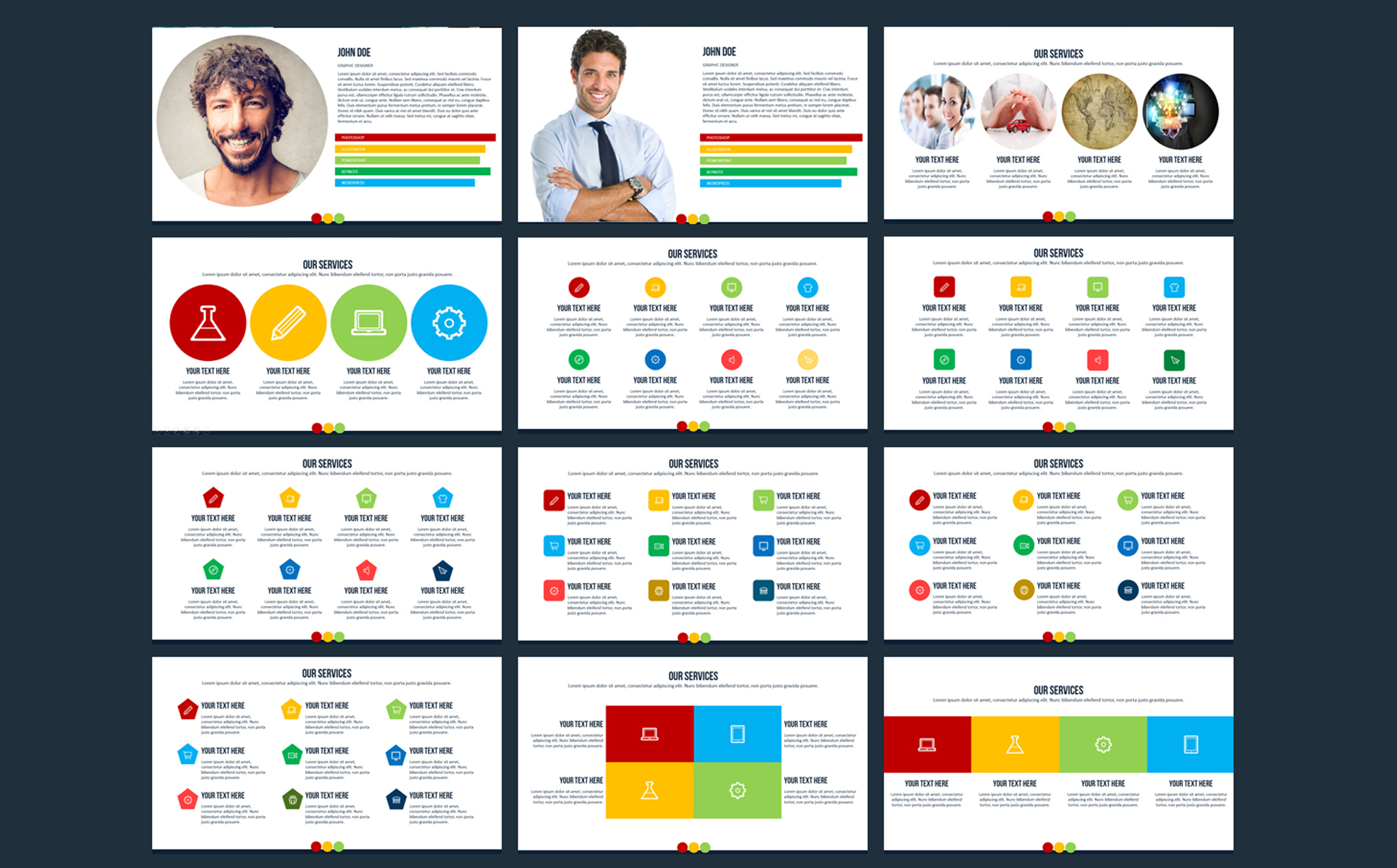 Biz Pro Modèle PowerPoint Petite capture d'écran "Biz Pro" modèle PowerPoint