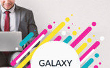 Galaxy PowerPoint Vorlage Kleiner Screenshot PowerPoint Vorlage namens "Galaxy"
