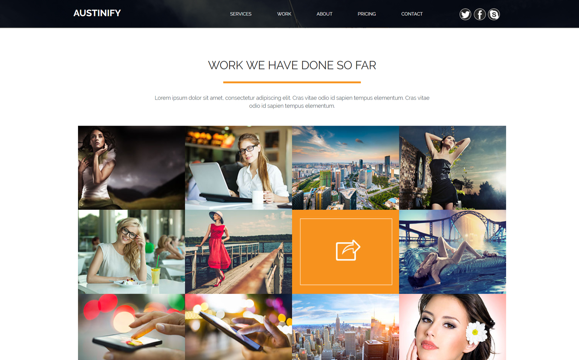 Austinify - Multipurpose Motyw Muse Mały zrzut ekranu Szablon Muse Austinify - Multipurpose #82114