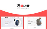 Beshop - Backpacks eCommerce Responsywne Szablon Shopify Mały zrzut ekranu Responsywny szablon Shopify Beshop - Backpacks eCommerce #71061