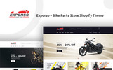 Exporso - Bike Parts Store Premium Motyw Shopify Mały zrzut ekranu Responsywny szablon Shopify Exporso - Bike Parts Store #74006