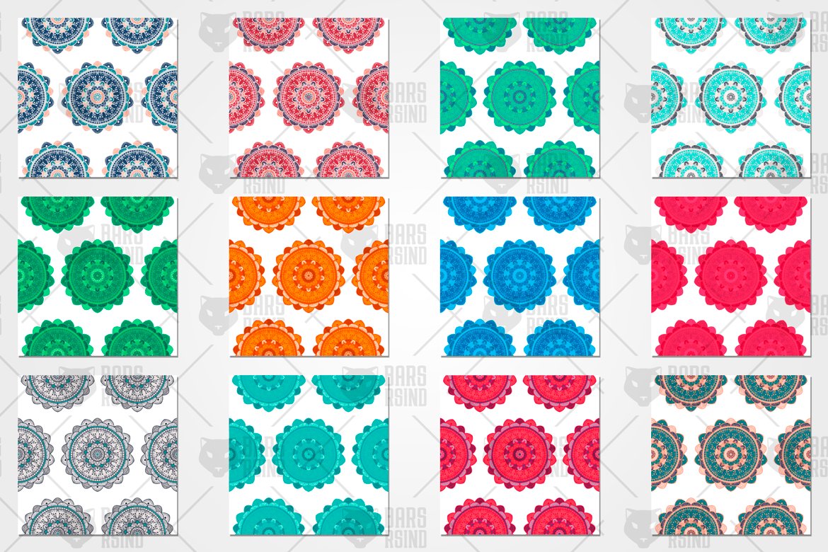 Download Pattern "Ethnic Seamless Set Pattern" / Ethnic Seamless Set Pattern - Pattern на тему графика vintage,design,retro,fashion,decorative,ornamental,vector,artistic,floral,boho,texture,fabric,art,color,hand,abstract,style,ornament,colorful,decoration,flower,background,white,graphic,print,