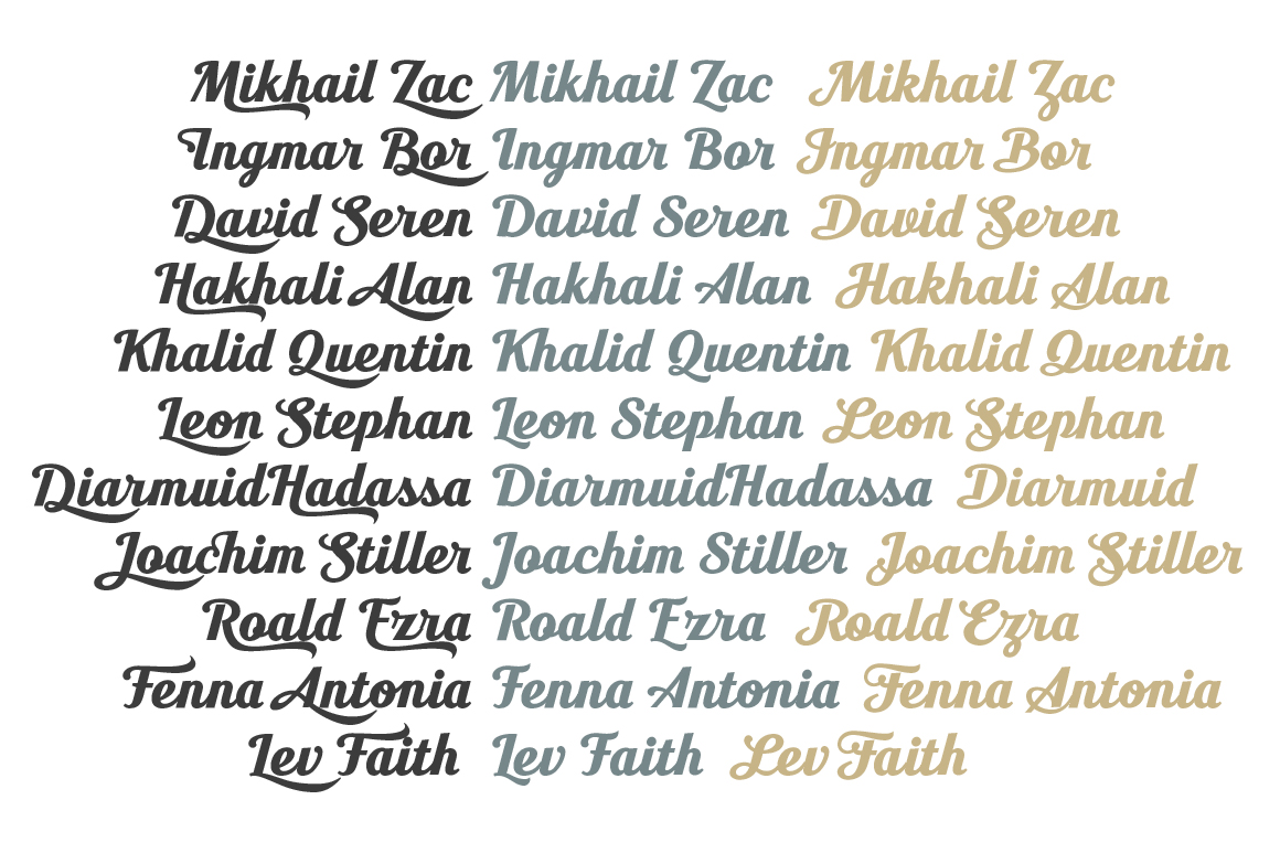Seren Script - Font Theme Small Screenshot Seren Script - Font