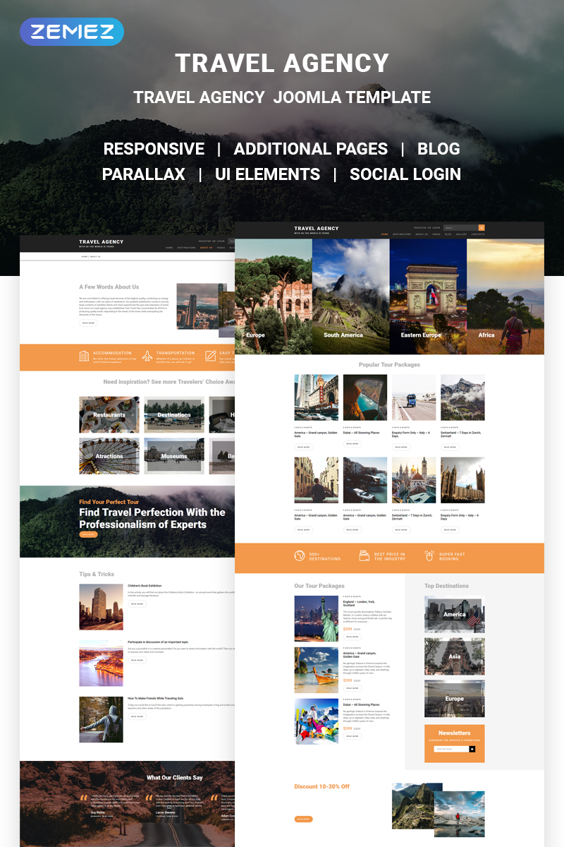 Travel Agency Joomla Template Travel Agency Joomla Template