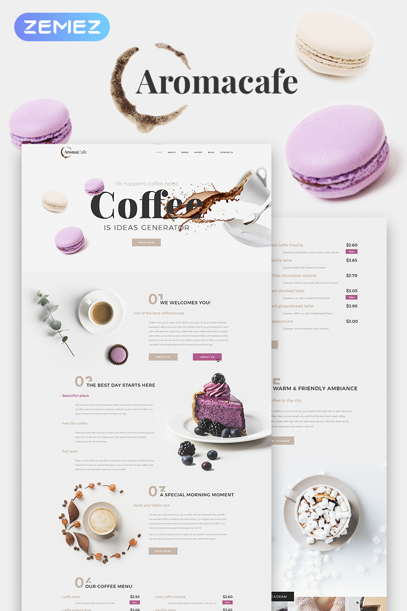 Aromacafe - Coffee Shop Elementor WordPress Theme
