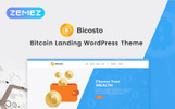 Bicosto - Bitcoin Landing Elementor Parallax WordPress主题 小的屏幕截图 Bicosto——比特币着陆Elementor WordPress主题