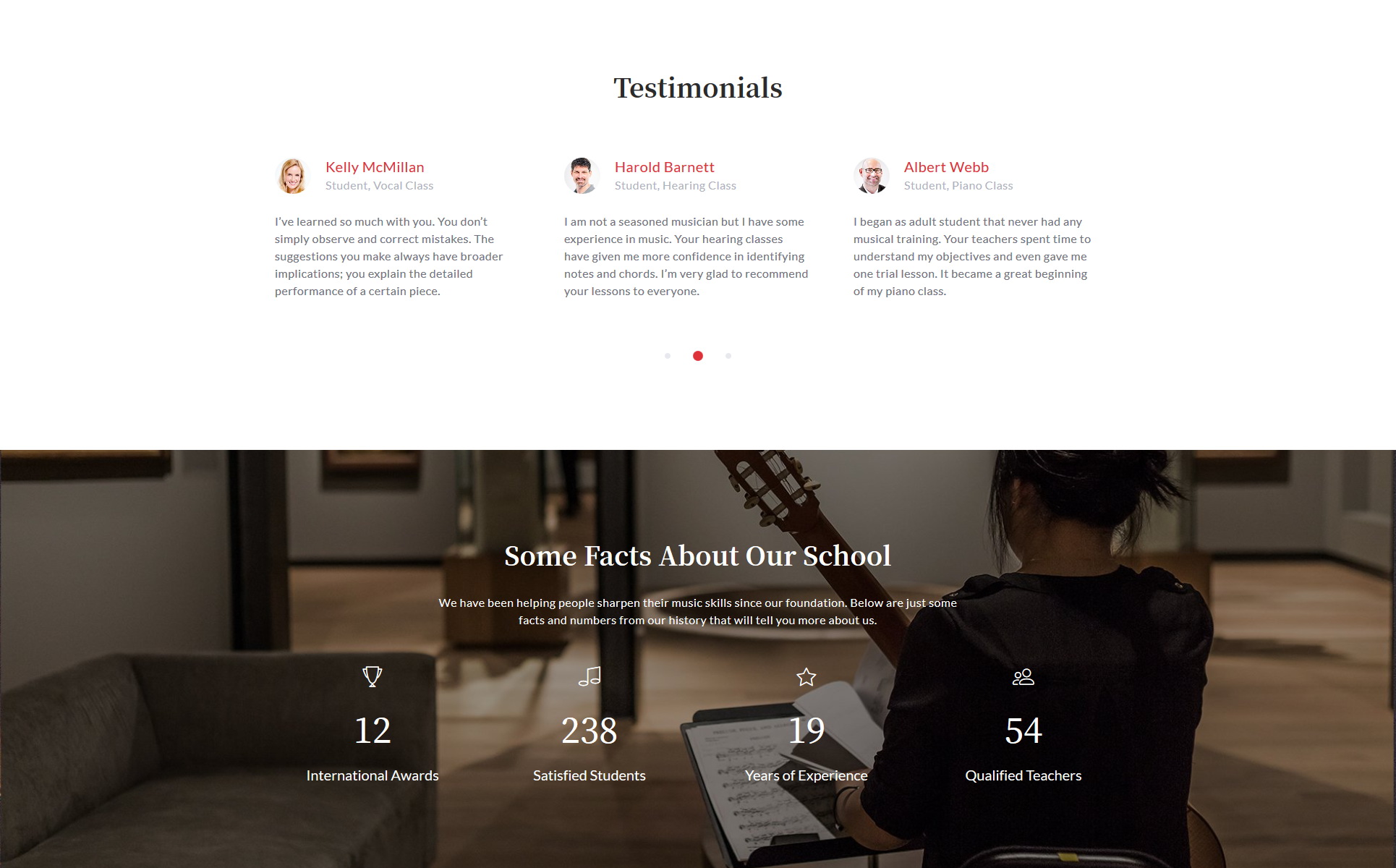 Guitar Band - Cool Music School HTML Bootstrap Motyw Landing Page Mały zrzut ekranu Responsywny szablon Landing Page Guitar Band - Cool Music School HTML #71974
