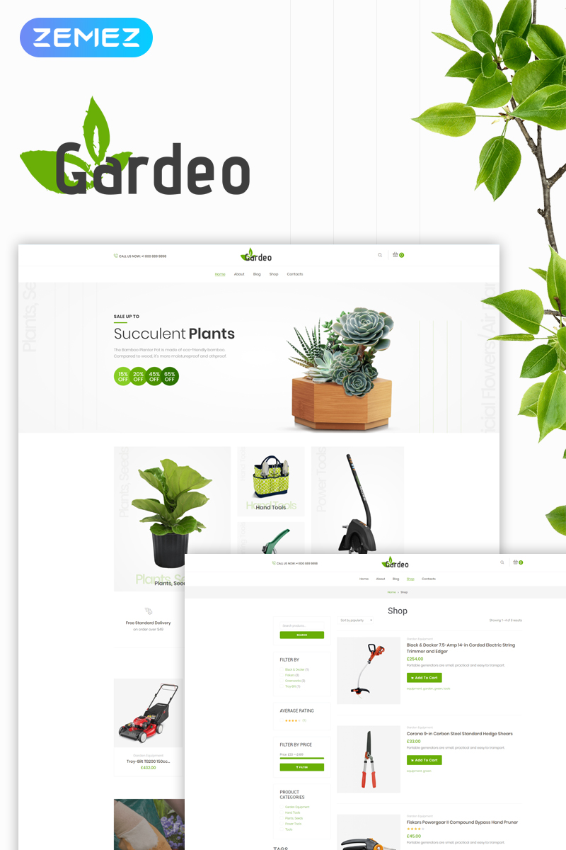 Gardeo - Garden Equipment WooCommerce Theme Gardeo - Garden Equipment WooCommerce Theme