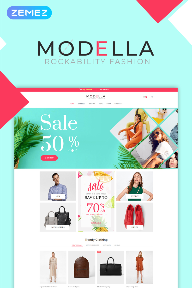 Modella - Fashion Store Elementor WooCommerce Theme Modella - Fashion Store WooCommerce Theme