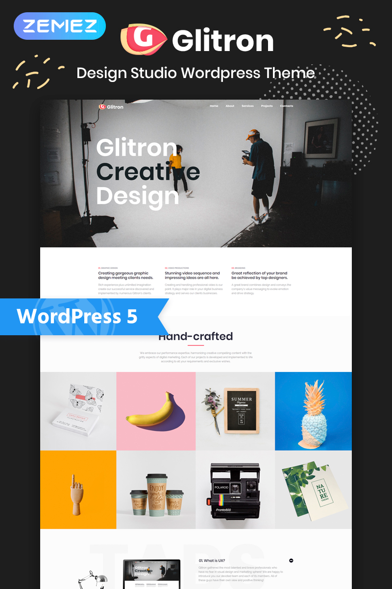 Giltron - Design Studio Elementor WordPress Theme Giltron - Design Studio WordPress Theme