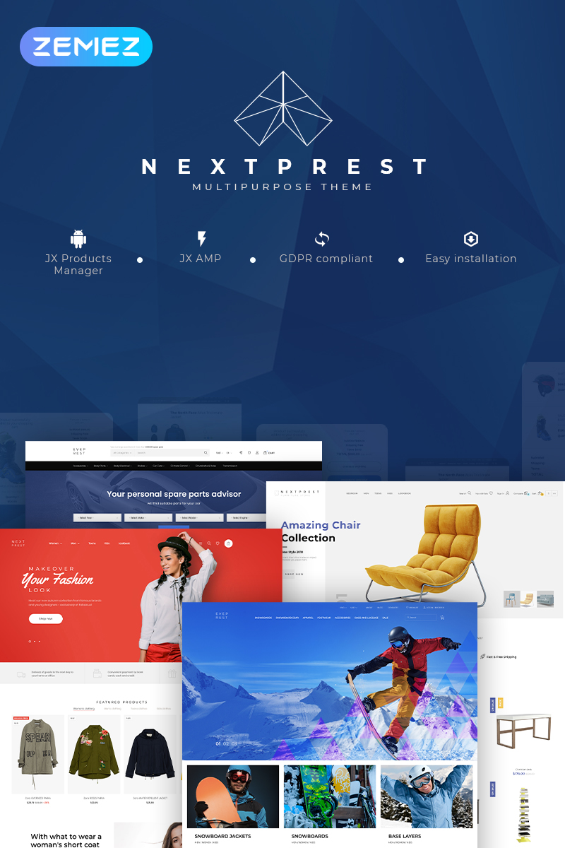 NextPrest - Multipurpose Clean Ecommerce Bootstrap PrestaShop Theme NextPrest - Multipurpose PrestaShop Theme