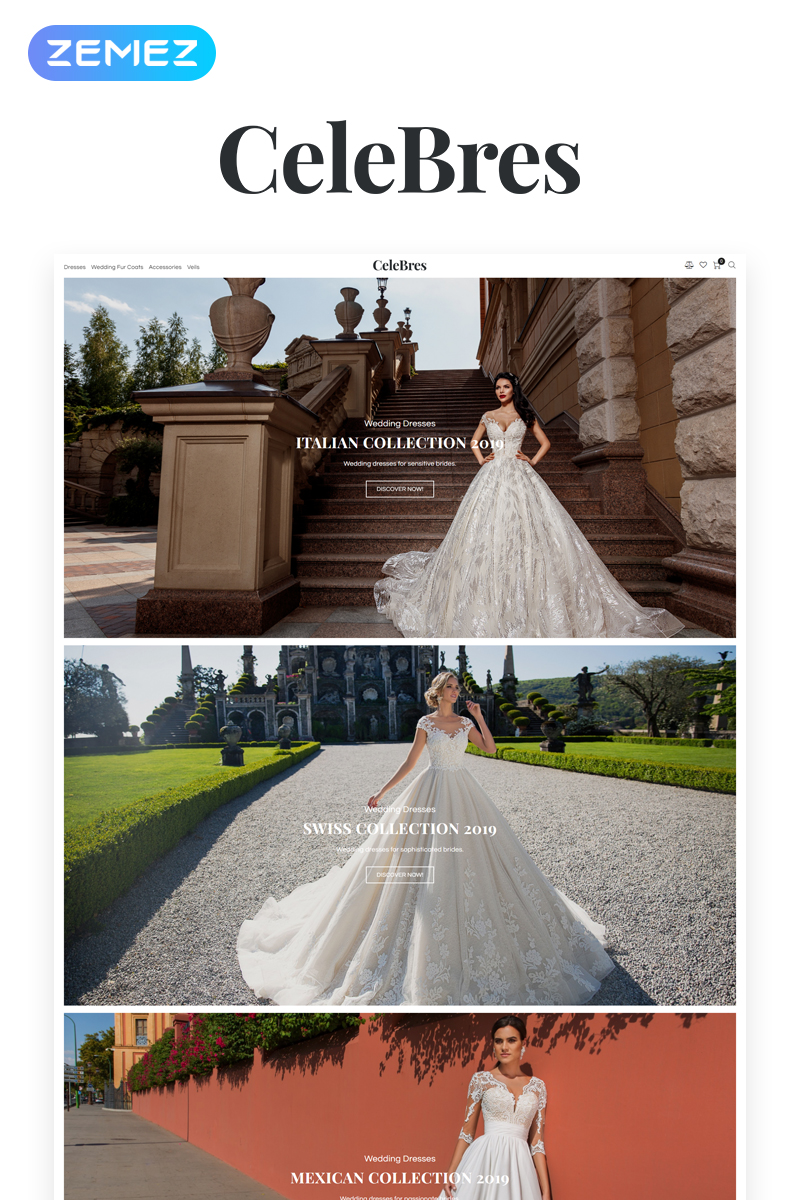 CeleBres - Wedding Salon ECommerce Modern Elementor WooCommerce Theme CeleBres - Wedding Salon WooCommerce Theme