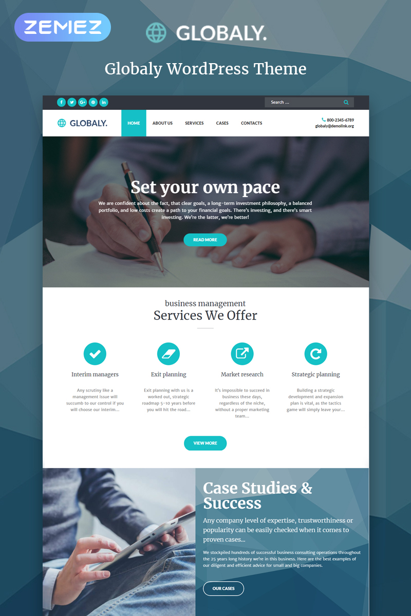 Globaly - Business Multipurpose Modern Elementor WordPress Theme Globaly - Business Multipurpose WordPress Theme