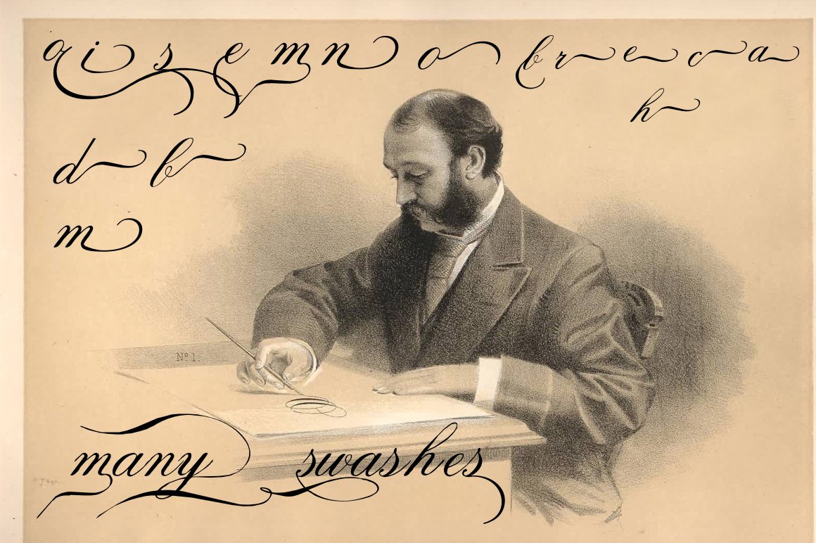 Download Шрифт "Spencerian Palmer Penmanship Font" / Spencerian Palmer Penmanship Font - Шрифт на тему графика contemporary,copperplate,decorative,fanciful,fancy,handschrift,handwritten,script,spencerian,swashes