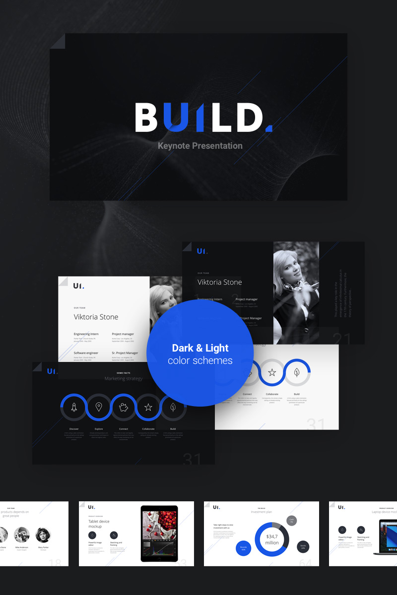 BUILD Tema Keynote Screenshot piccolo Tema Keynote #74409 "BUILD"