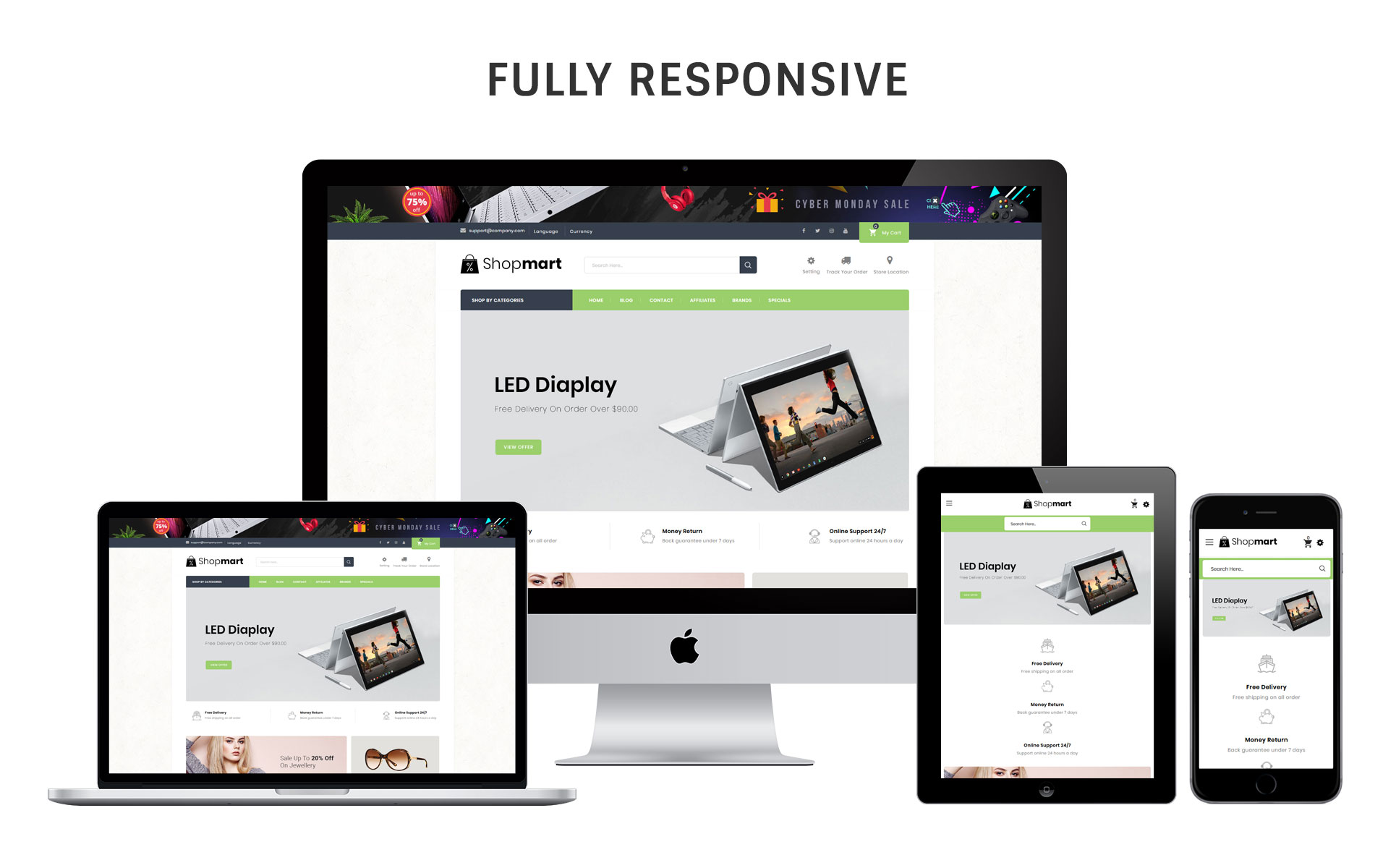 Shopmart - The Mega Store Responsive OpenCart Template #76006