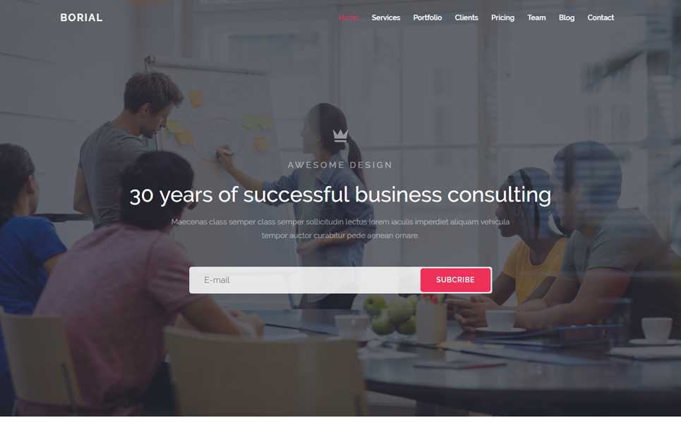 Borial - Responsive Premium Landing Page Theme Small Screenshot Borial - Responsive Landing Page Template