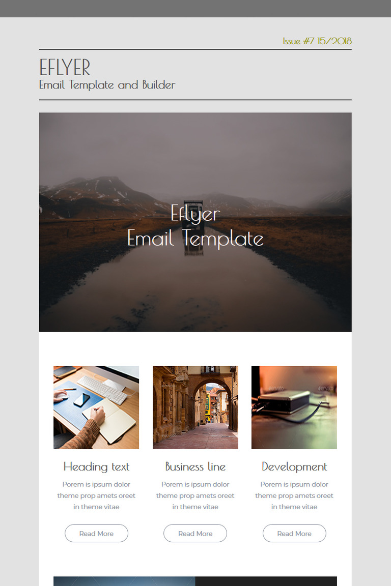 eflyer newsletter template 75958